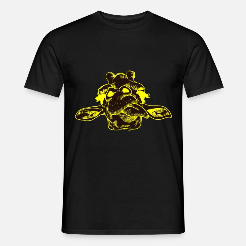 Giraffe Giraffen Safari - Männer T-Shirt - Schwarz
