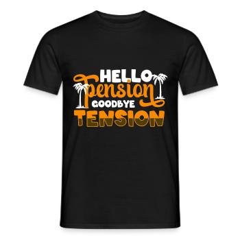 Ruhestand Rentnerin Ruhe Renteneintritt - Männer T-Shirt - Schwarz - Vorne - AI Model Male 178 light (178cm)