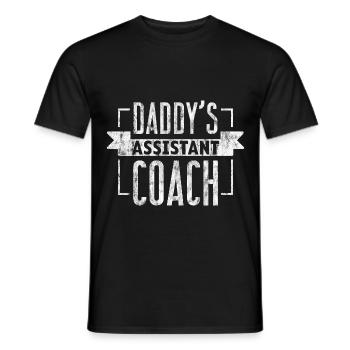 Daddy's Assistant Coach 3 - Männer T-Shirt - Schwarz - Vorne - AI Model Male 178 light (178cm)