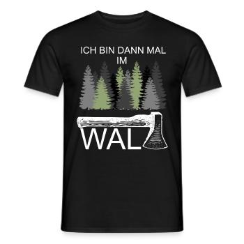 I'm off to the woods lumberjack - Men's T-Shirt - black - Front - AI Model Male 178 light (178cm)