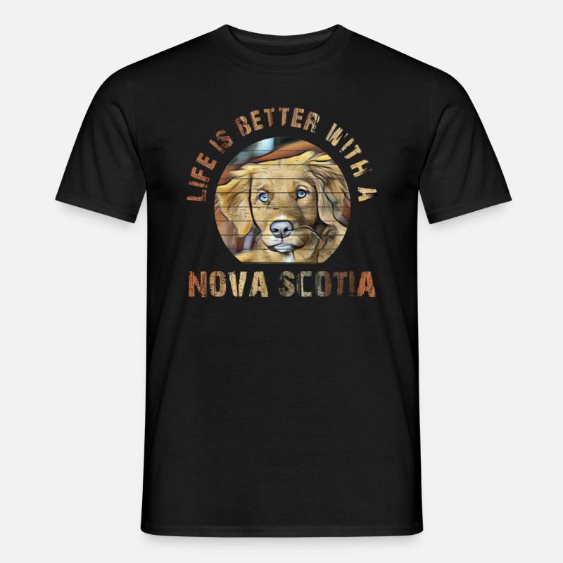 Nova Scotia - Männer T-Shirt - Schwarz