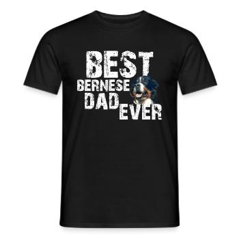 Chien de montagne bernois - T-shirt homme - noir - Devant - AI Model Male 178 light (178cm)