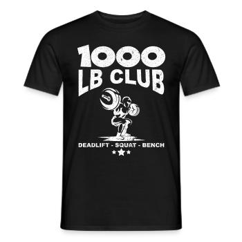 Musculation 1000 Lb Club Fitness Haltérophilie - T-shirt homme - noir - Devant - AI Model Male 178 light (178cm)