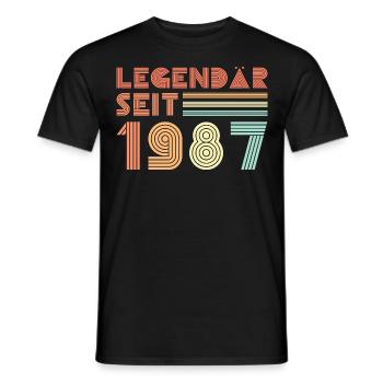 35 Geburtstag - Männer T-Shirt - Schwarz - Vorne - AI Model Male 178 light (178cm)