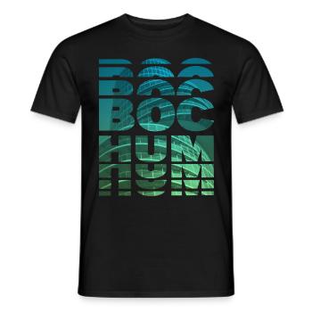 Bochum Deutschland Stadt Skyline Heimat Liebe - Männer T-Shirt - Schwarz - Vorne - AI Model Male 178 light (178cm)