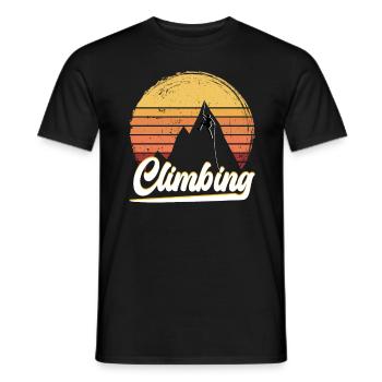 Passion pour l’escalade - T-shirt homme - noir - Devant - AI Model Male 178 light (178cm)