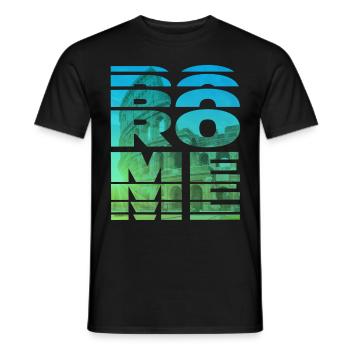 Rome Italie Colisée Ville Skyline Accueil Amour - T-shirt homme - noir - Devant - AI Model Male 178 light (178cm)