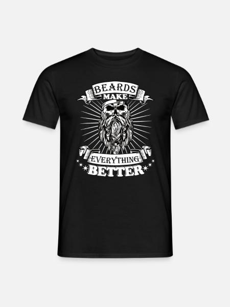 Beards make everything better - Men's T-Shirt - black