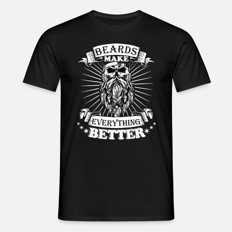 Beards make everything better - Men's T-Shirt - black