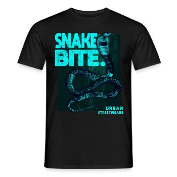 Snake Streetwear - T-shirt homme - noir - Devant - AI Model Male 178 light (178cm)