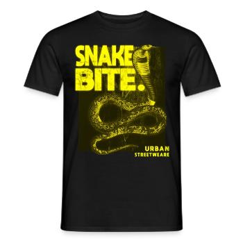 Snake Streetwear - T-shirt homme - noir - Devant - AI Model Male 178 light (178cm)