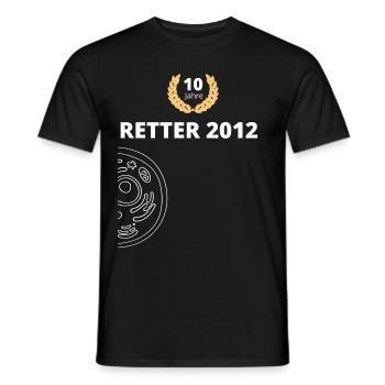 Lebensretter 2012 Stammzellenspender - Männer T-Shirt - Schwarz - Vorne - AI Model Male 178 light (178cm)