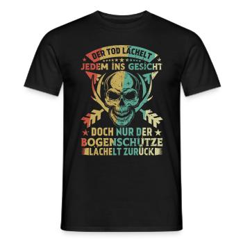 Bogenschießen Geschenk Bogenschützen Spruch - Männer T-Shirt - Schwarz - Vorne - AI Model Male 178 light (178cm)