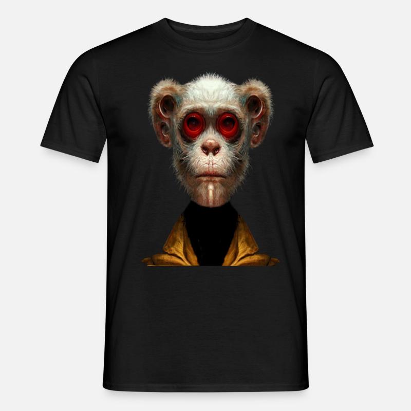 Moderner Affe - Männer T-Shirt - Schwarz