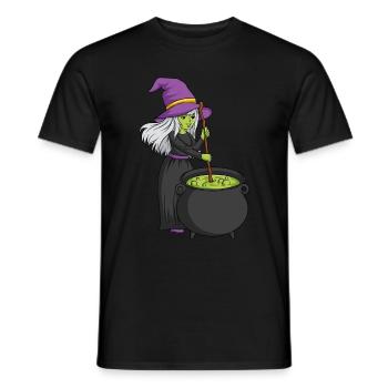 Hexe Zaubertrank Zaubern Geschenk Geschenkidee - Männer T-Shirt - Schwarz - Vorne - AI Model Male 178 light (178cm)