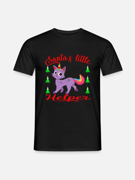 Christmas Santa's Little Helper - Men's T-Shirt - black