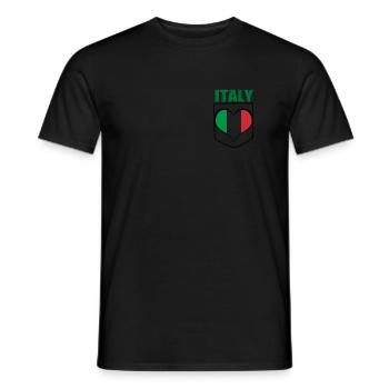 Italie Italie Italie - T-shirt homme - noir - Devant - AI Model Male 178 light (178cm)