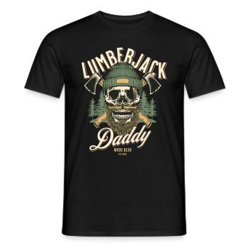 Holzfäller Holzarbeiter Forstwirt Wald - Männer T-Shirt - Schwarz - Vorne - AI Model Male 178 light (178cm)