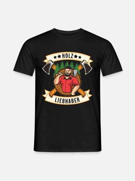 Lustiger Holzfäller Spruch Wald Baum Holzarbeiter - Männer T-Shirt - Schwarz