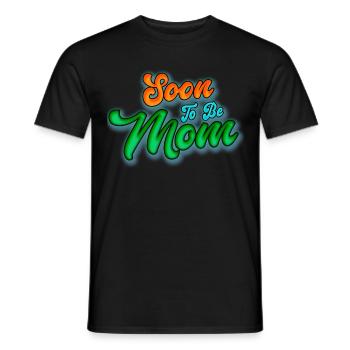 Soon To Be Mom Eat 2023 - Promu à Mom 2023 - T-shirt homme - noir - Devant - AI Model Male 178 light (178cm)