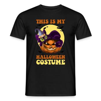 Voici mes costumes d’Halloween - T-shirt homme - noir - Devant - AI Model Male 178 light (178cm)