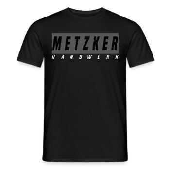 Metzker T-Shirt - Männer T-Shirt - Schwarz - Vorne - AI Model Male 178 light (178cm)