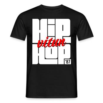 Hip Fucking Hop 1987 - T-shirt homme - noir - Devant - AI Model Male 178 light (178cm)
