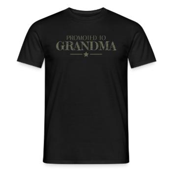 Promu à l’annonce de grossesse de grand-mère - T-shirt homme - noir - Devant - AI Model Male 178 light (178cm)