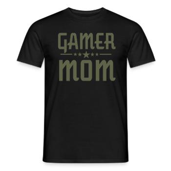 Gamer Mom Lustig - Männer T-Shirt - Schwarz - Vorne - AI Model Male 178 light (178cm)