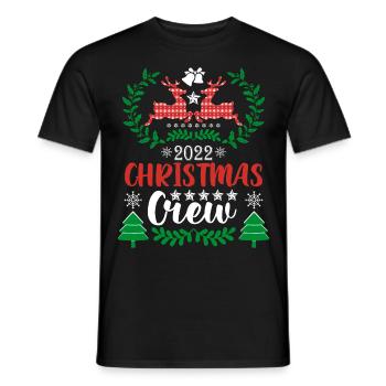 Rentier Weihnachten Pullover - Männer T-Shirt - Schwarz - Vorne - AI Model Male 178 light (178cm)