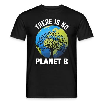 Earth day- Es gibt keinen Planet B - Männer T-Shirt - Schwarz - Vorne - AI Model Male 178 light (178cm)