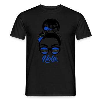 El Salvador Frau - Männer T-Shirt - Schwarz - Vorne - AI Model Male 178 light (178cm)