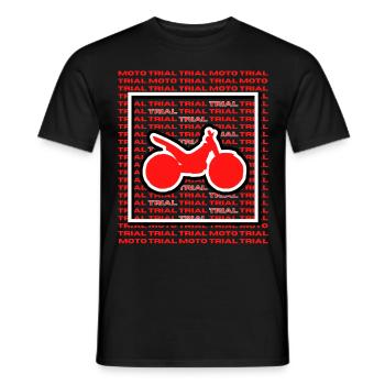 moto TRIAL Streetstyle - Trialbike Sport Motorrad - Männer T-Shirt - Schwarz - Vorne - AI Model Male 178 light (178cm)
