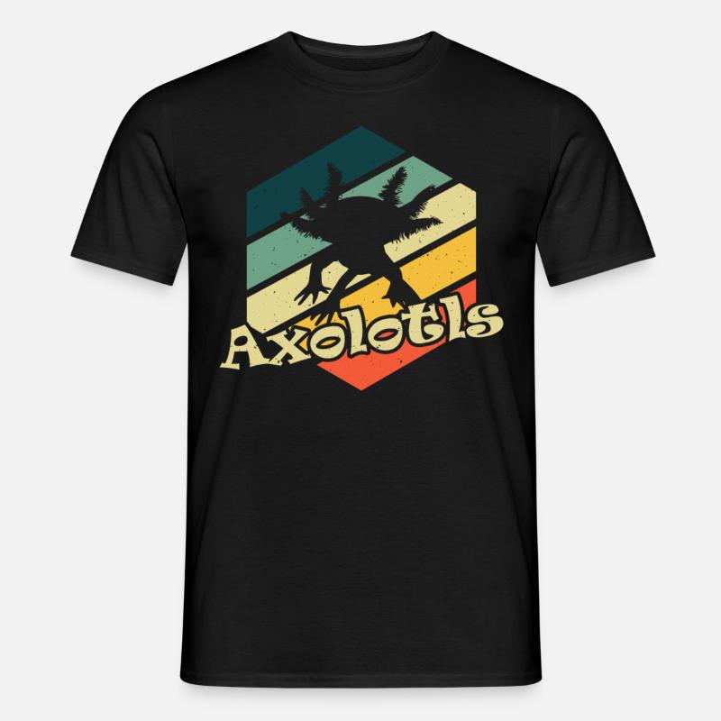 axolotls lovers gift - Männer T-Shirt - Schwarz