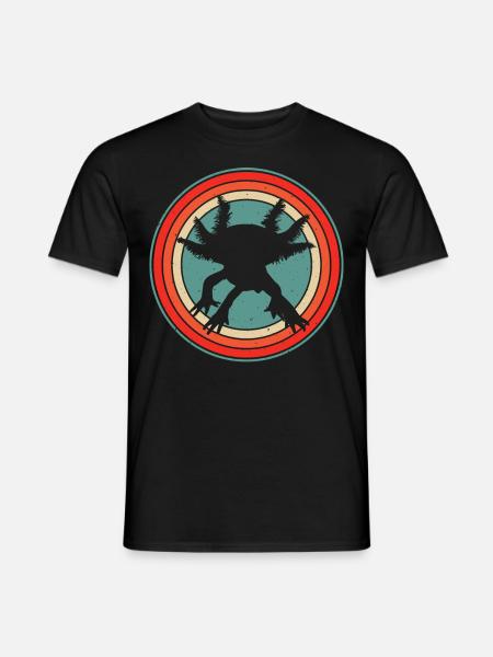 axolotls cute - Männer T-Shirt - Schwarz