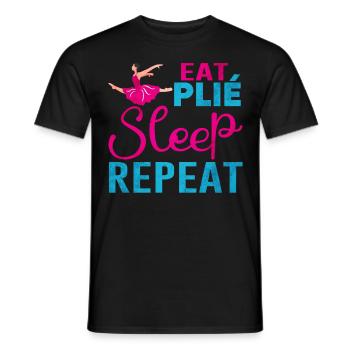 Ballet Danseuse Ballerina Ballet - T-shirt homme - noir - Devant - AI Model Male 178 light (178cm)