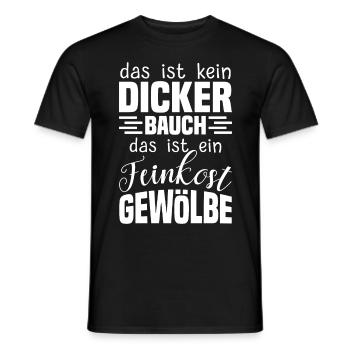 Das ist kein Dicker Bauch Spruch - Männer T-Shirt - Schwarz - Vorne - AI Model Male 178 light (178cm)