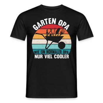 Garten Opa Wie Ein Normaler Opa Nur Viel Cooler - Männer T-Shirt - Schwarz - Vorne - AI Model Male 178 light (178cm)