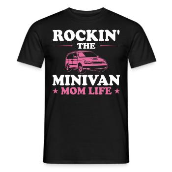 Mom Drives Minivan Super Moms Minivan Lifestyle - Men's T-Shirt - black - Front - AI Model Male 178 light (178cm)