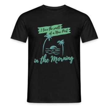 Kreuzfahrt Kreuzfahrtschiff Urlaub Reise Boot - Männer T-Shirt - Schwarz - Vorne - AI Model Male 178 light (178cm)