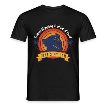 Kreuzfahrt Kreuzfahrtschiff Boot Urlaub Reise - Männer T-Shirt - Schwarz - Vorne - AI Model Male 178 light (178cm)