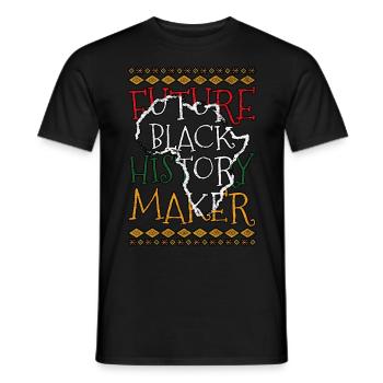 Future Black History Maker Black History Month - Men's T-Shirt - black - Front - AI Model Male 178 light (178cm)