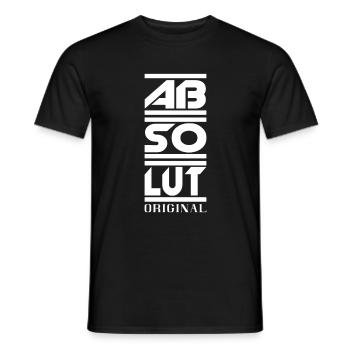 Absolutely original lettering gift - Men's T-Shirt - black - Front - AI Model Male 178 light (178cm)