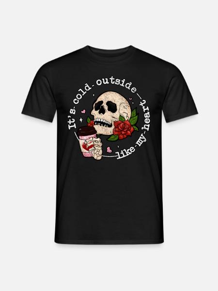 Il fait froid dehors comme mon anti Saint-Valentin - T-shirt homme - noir