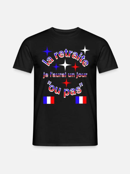 la retraite 1 - T-shirt homme - noir