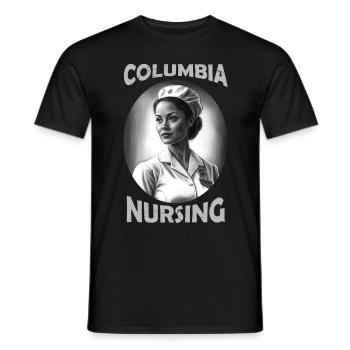 Infirmière de Columbia Infirmière future - T-shirt homme - noir - Devant - AI Model Male 178 light (178cm)