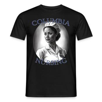 Infirmière de Columbia Infirmière future - T-shirt homme - noir - Devant - AI Model Male 178 light (178cm)