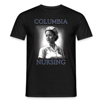 Infirmière de Columbia Infirmière future - T-shirt homme - noir - Devant - AI Model Male 178 light (178cm)