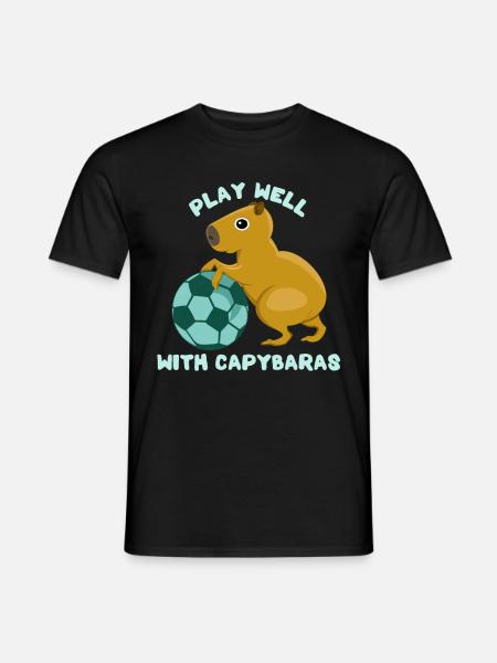Capybara Chuchoteur - T-shirt homme - noir