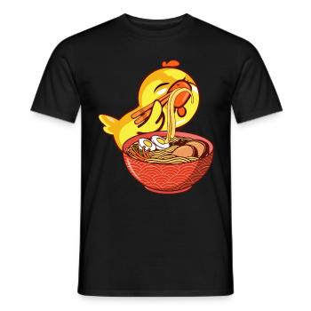 Ramen-Esser Ornithologie Vogelliebhaber - Männer T-Shirt - Schwarz - Vorne - AI Model Male 178 light (178cm)